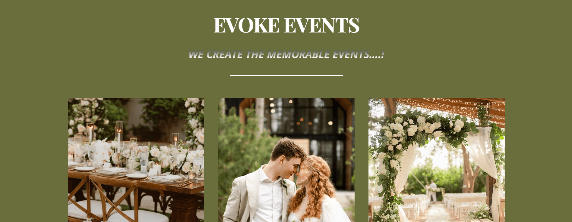 EVOKE - EVENT PLANNER